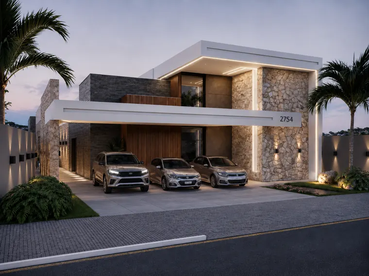 Residência com Pátio — projeto de arquitetura assinado por Ariel Hermes