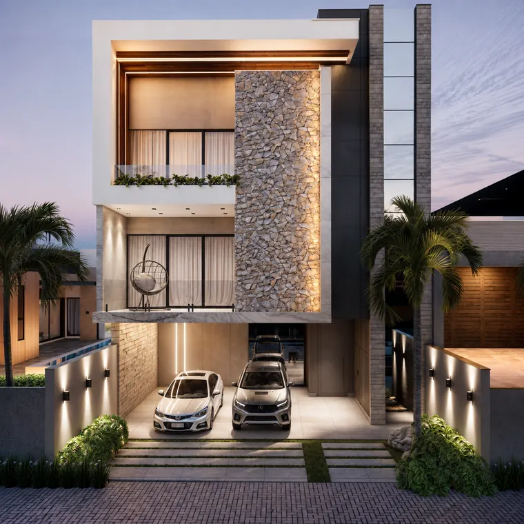 Residência em Pedra — projeto de arquitetura assinado por Ariel Hermes